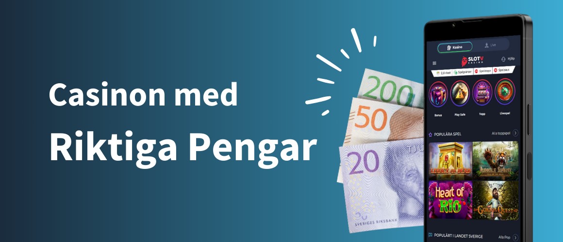 Casino med riktiga pengar i Sverige