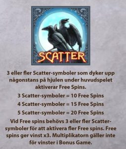 scatter symbolen i Hall of Gods