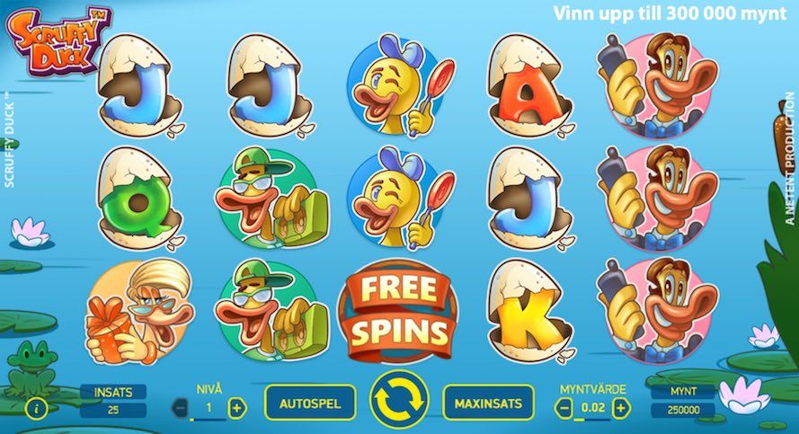 Scuffy Dock symboler och grundspel