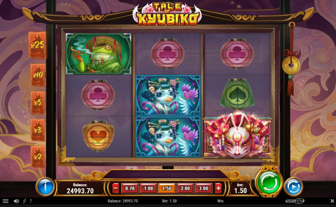 Tale of Kyubiko slot spelplan