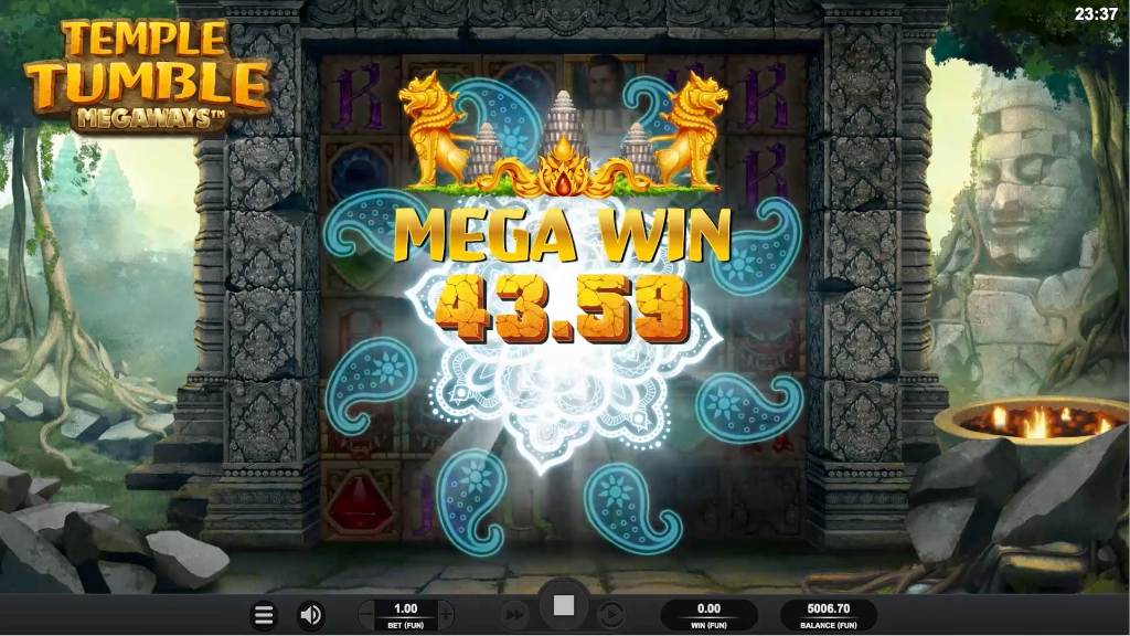Vinst på Temple Tumble Megaways