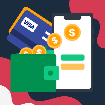 VISA och ewallet betalning