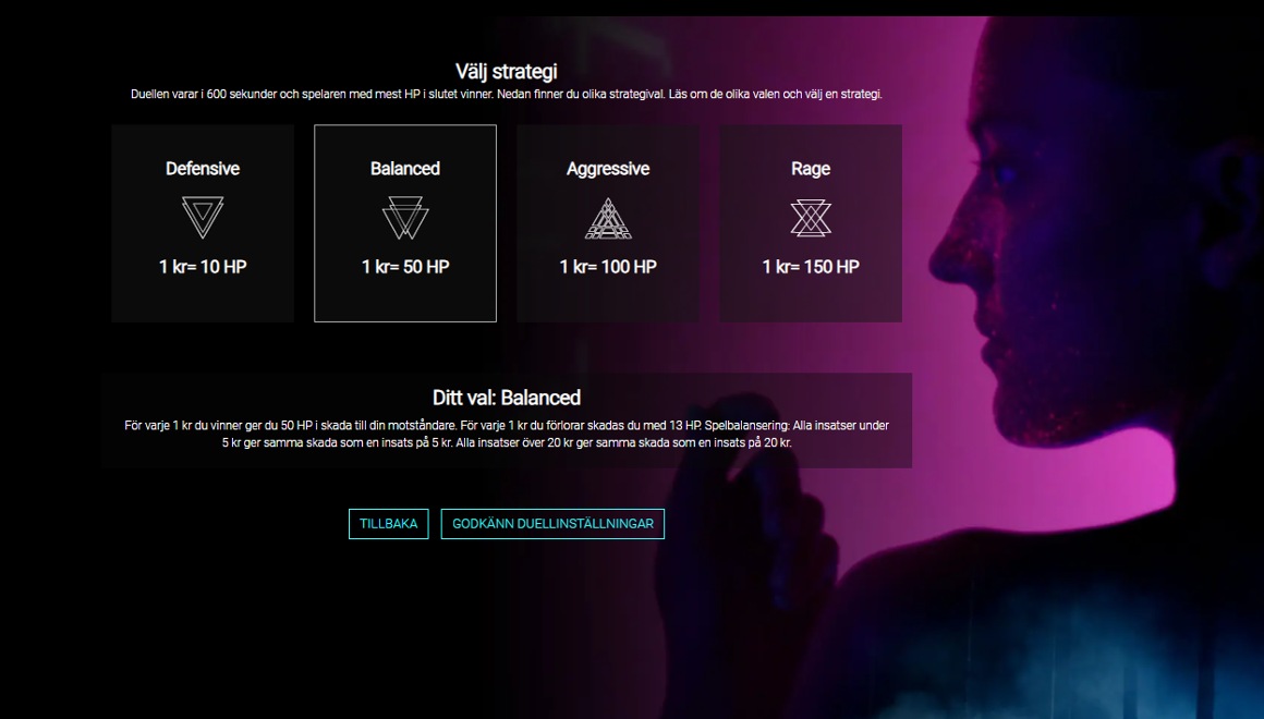 Alternativ för dueller på Vodoodreams casino