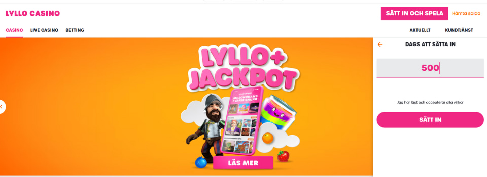 Lyllo Casino login och registrering med Pay N Play
