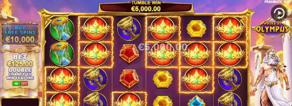 Vinst på Gates of Olympus online slot