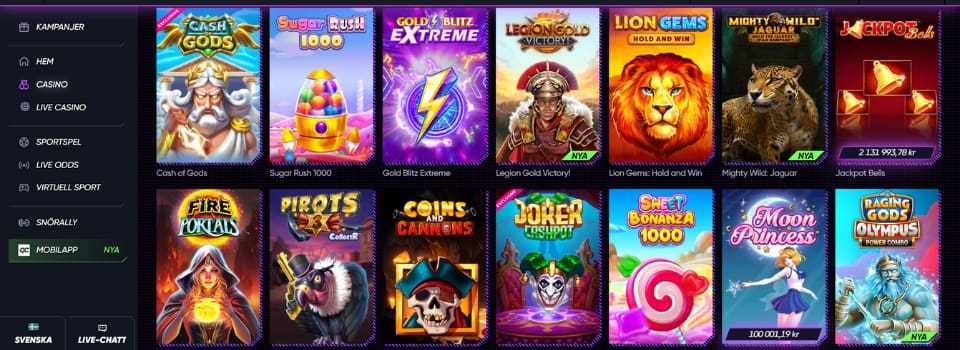 Populära online slots på Quick Casino