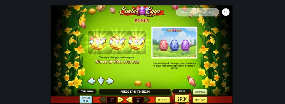 Easter Eggs bonusspel