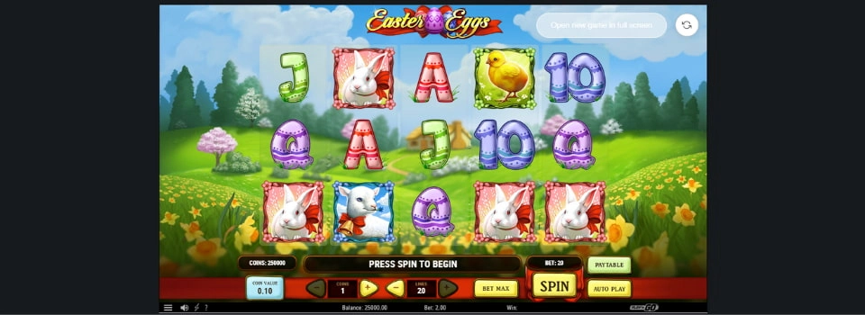 Easter Eggs slot hjul och symboler
