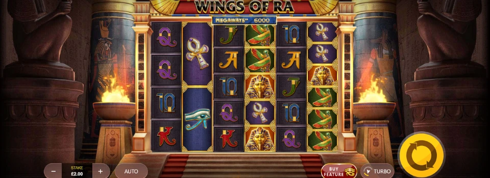 Wings of ra megaways slot hjul och symboler