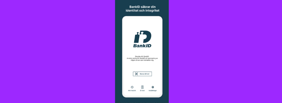 Verifering med BankID på mobilen