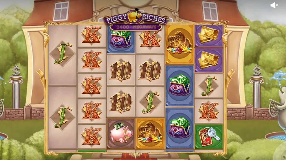Piggy Riches spelplan