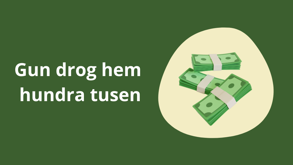 Gun drog hem hundra tusen på sin trisslott