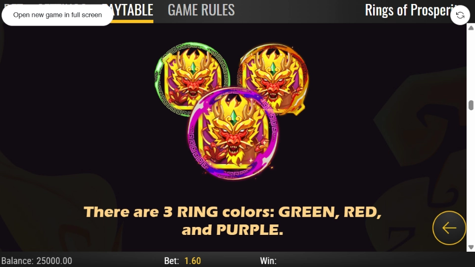 Rings of Prosperity symboler