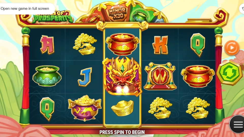 Rings of Prosperity slot spelplan
