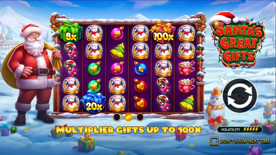 SaSanta’s Great Gifts slot spelplan