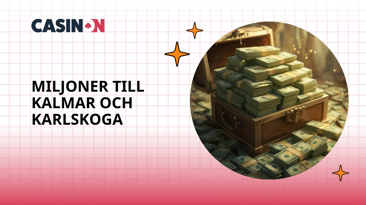 Miljonvinster till Kalmar och Karlskoga på lottospel