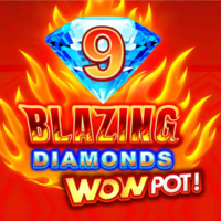 9 Blazing Diamonds WOWPOT! logotyp